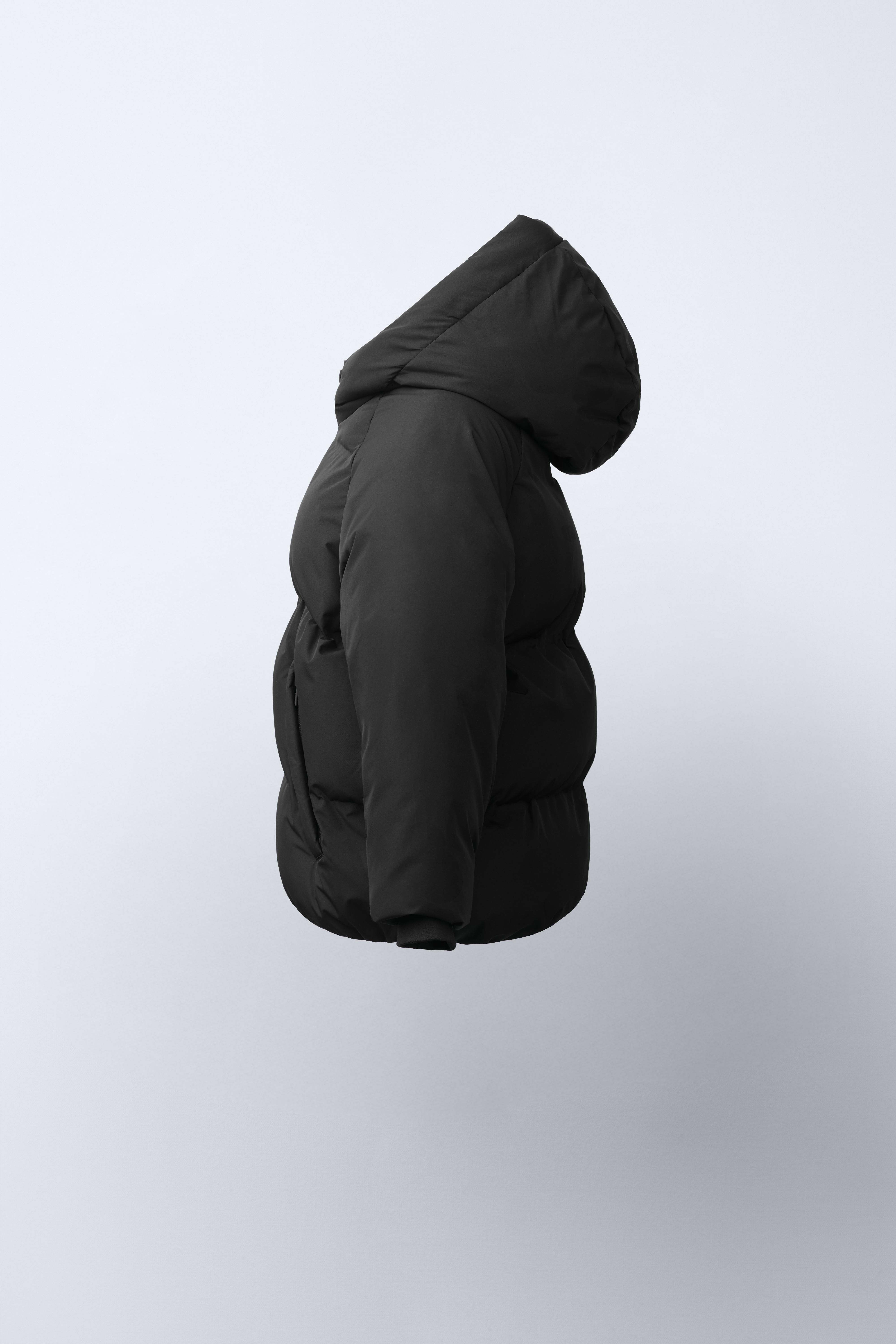 WATER REPELLENT HOODED PUFFER COAT